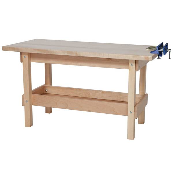 Wood Designs 44 W Wood Top Workbench Reviews Wayfair   44'' W Wood Top Workbench 